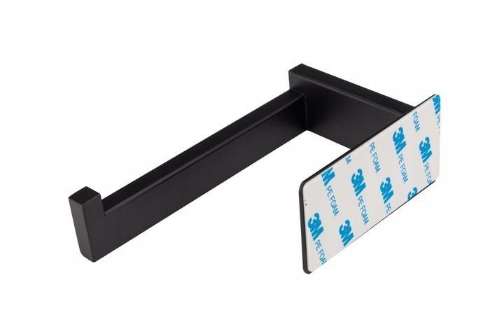 Samoprzylepny uchwyt na papier toaletowy czarny