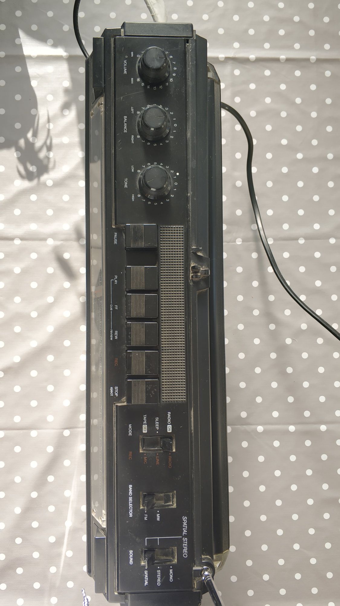 Philips Rádio com Cassete D 8210-00 Vintage Boombox