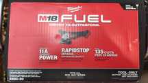 Безщіткова Болгарка Milwaukee 2880-20 M18 FUEL 125мм RAPIDSTOP