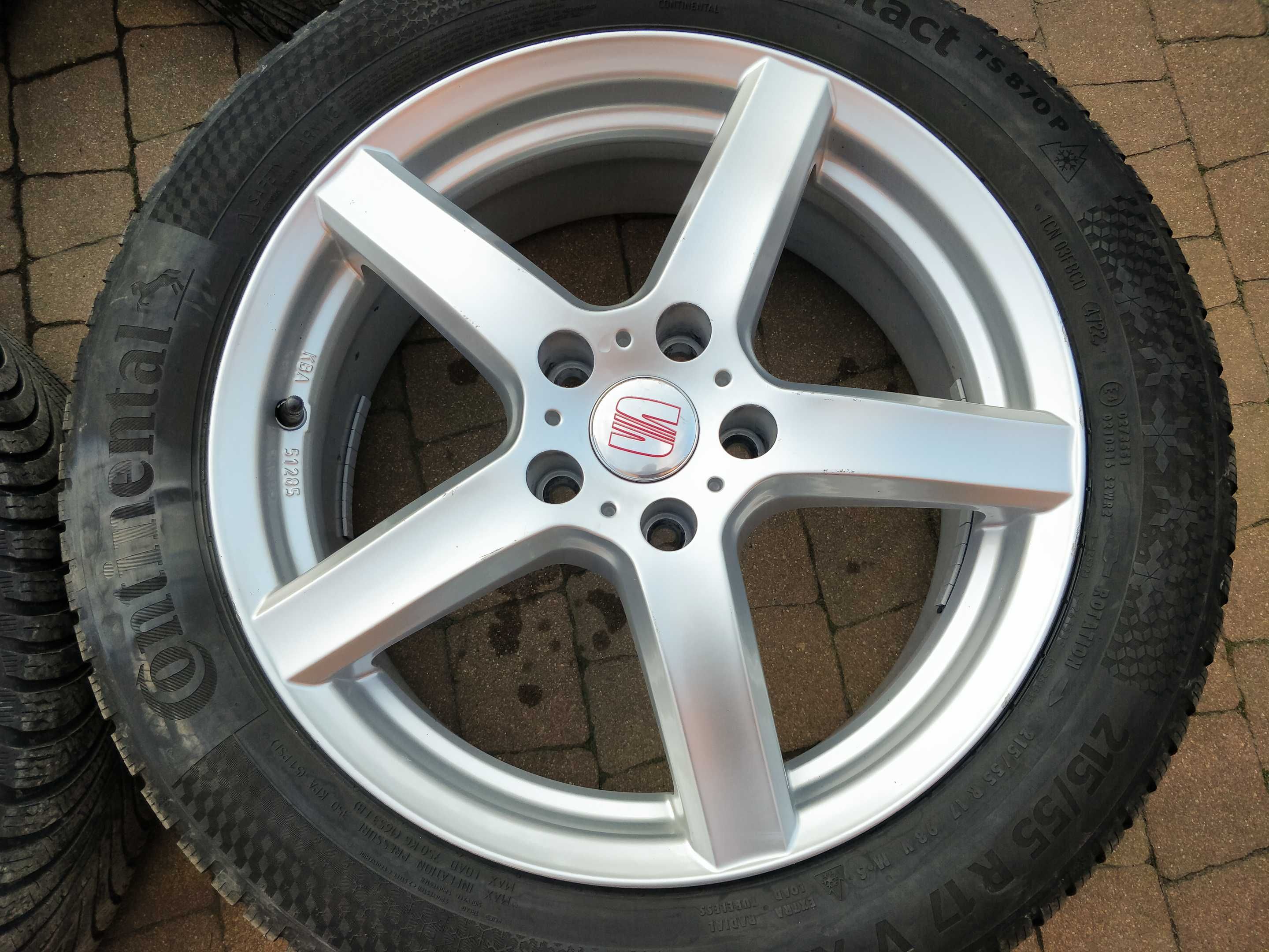 3427. Alufelgi 17" Seat Ateca Alhambra Tarraco Leon 7Jx17 ET43 5x112