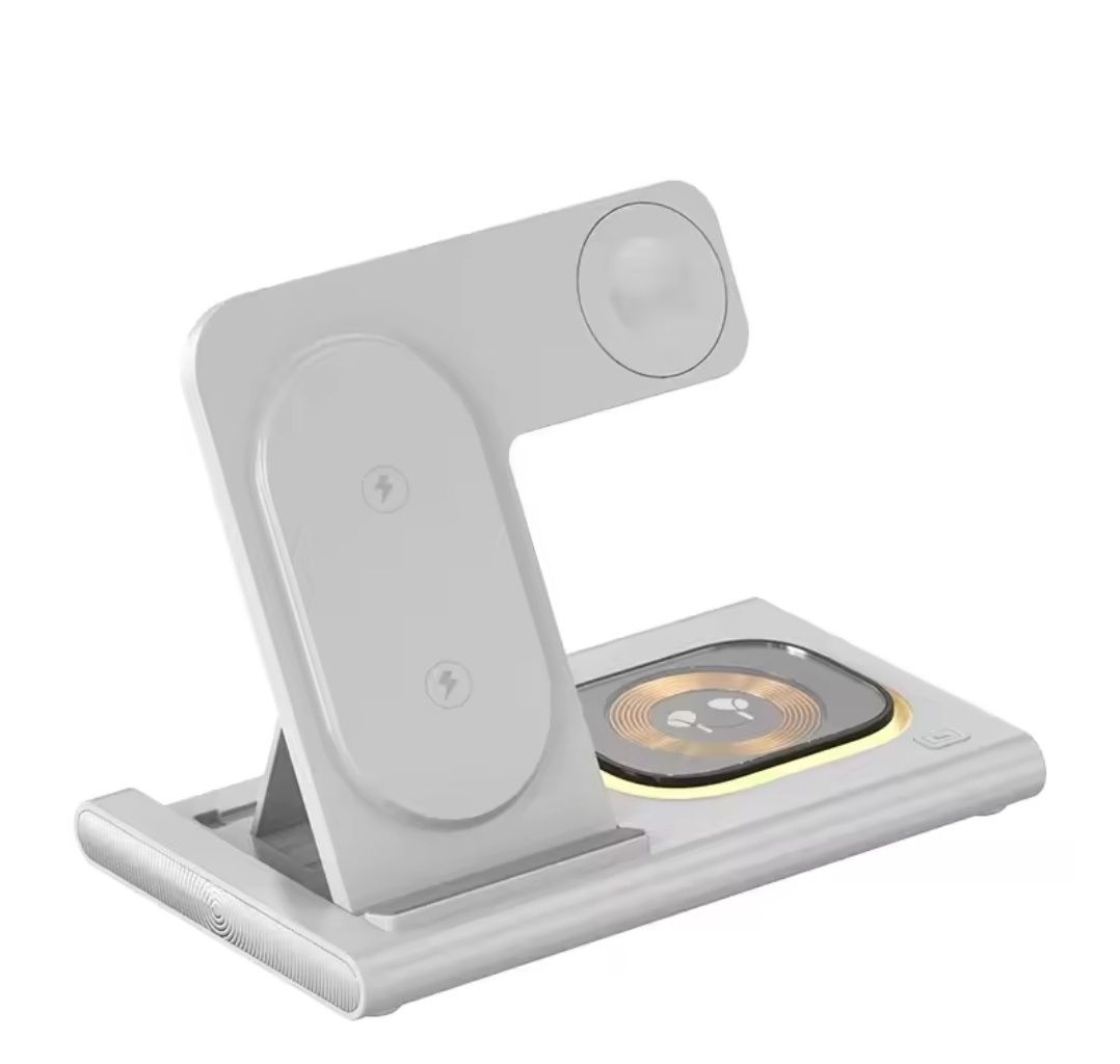 Carregador sem fio telemóvel relógio e fones