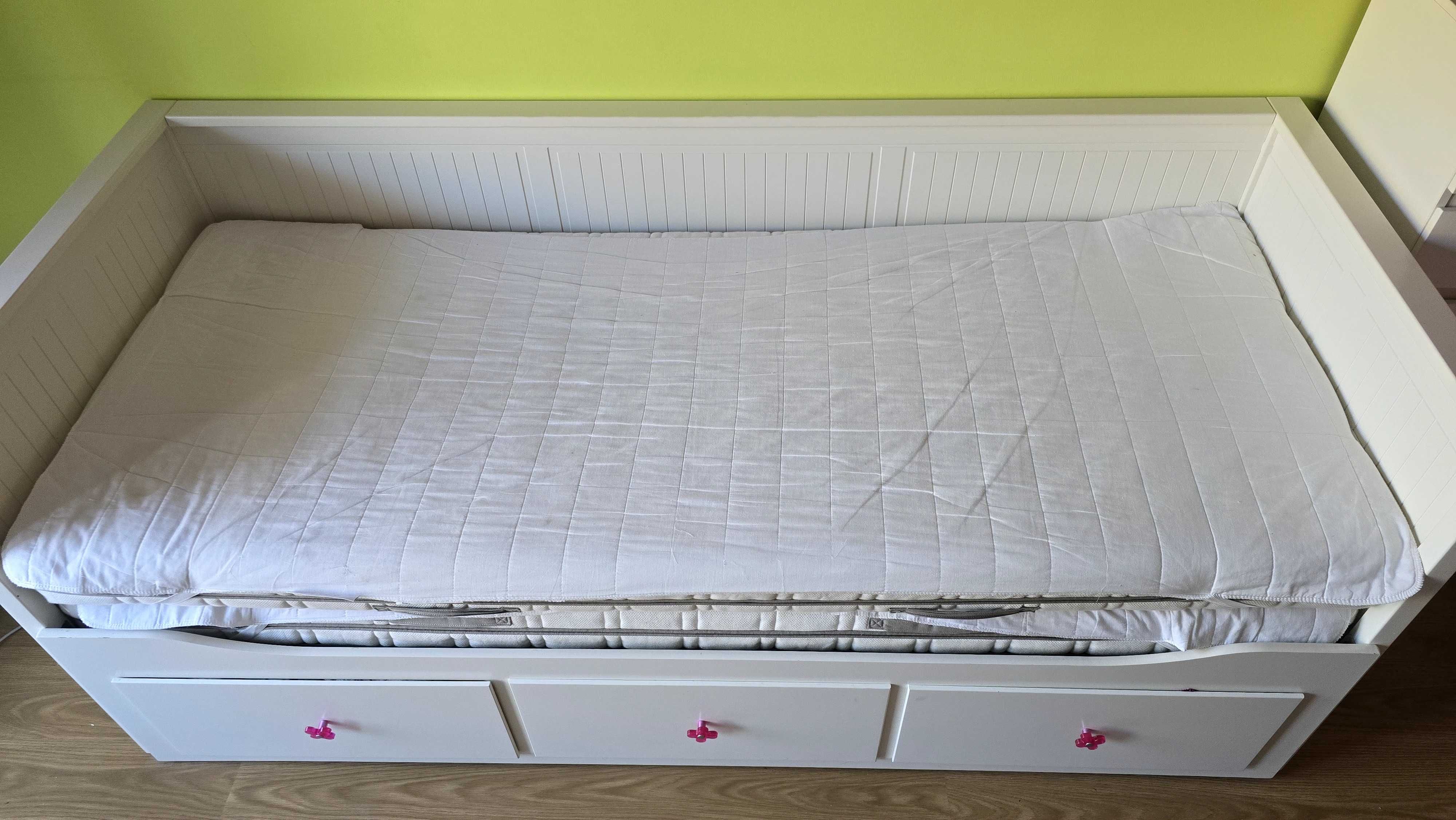 HEMNES Cama indiv/dupla c/3 gav, branco, 80x200 cm IKEA