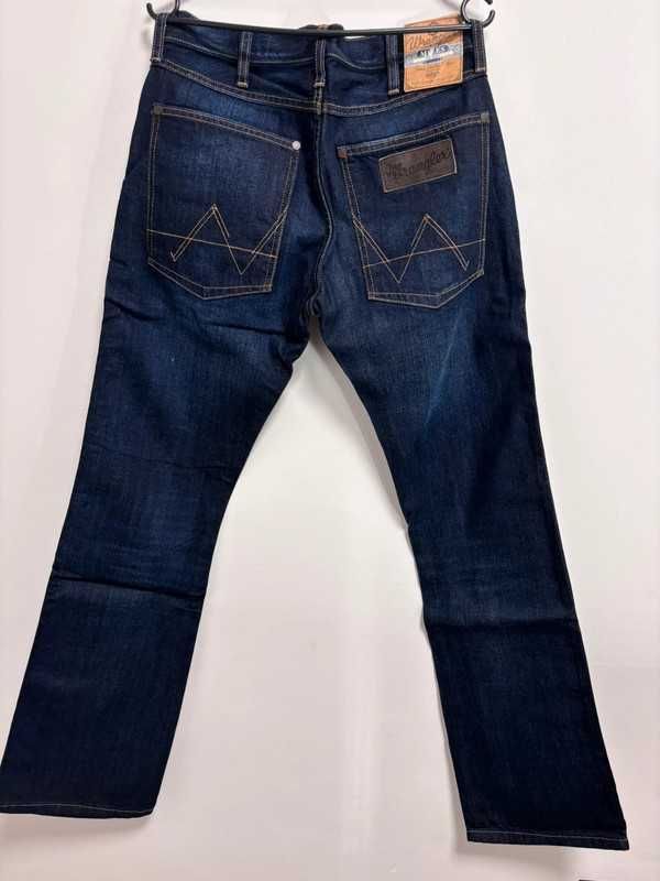 Wrangler MILES W30 L34 Męskie Jeansy Granatowe 100% Bawełna Regular