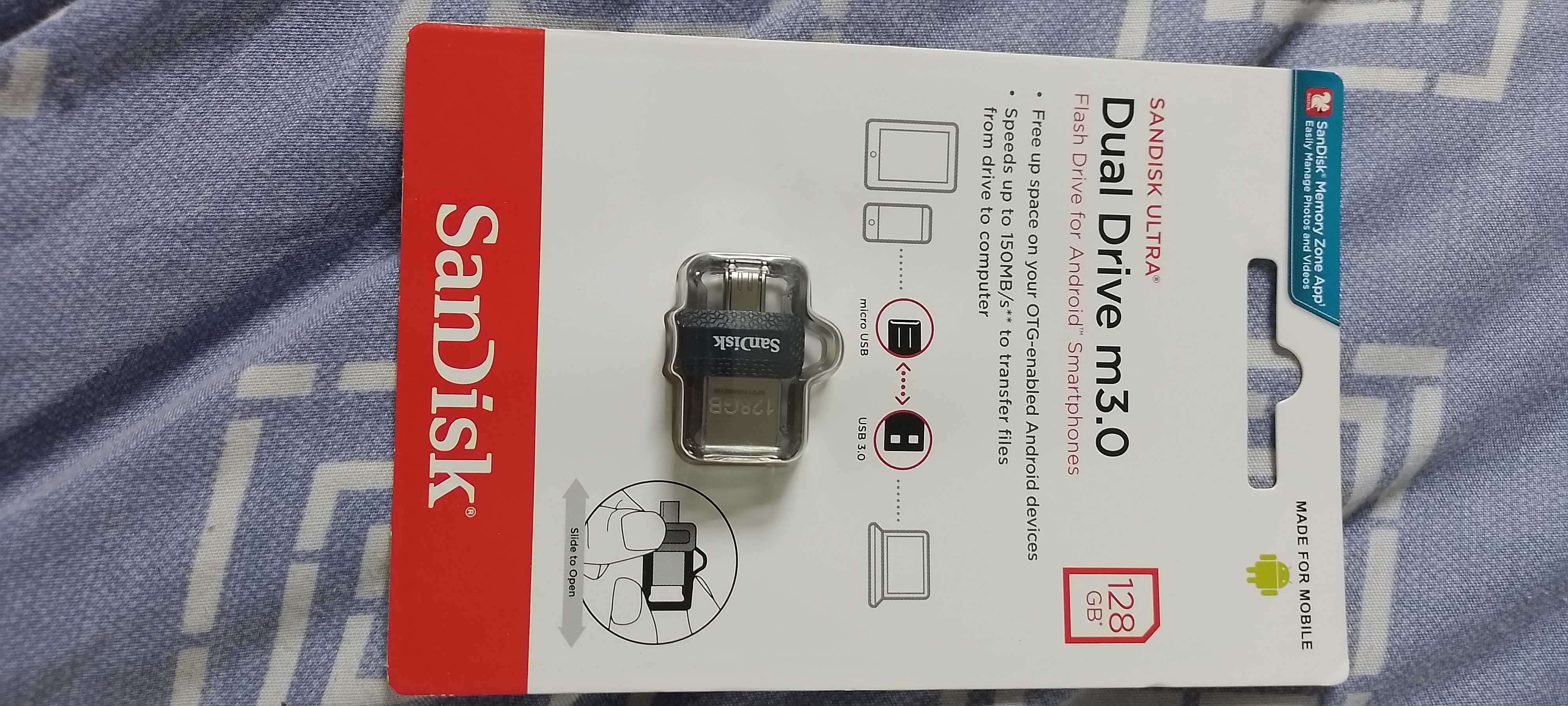 Pendrive Sandisk Ultra Dual Drive m3.0 128GB