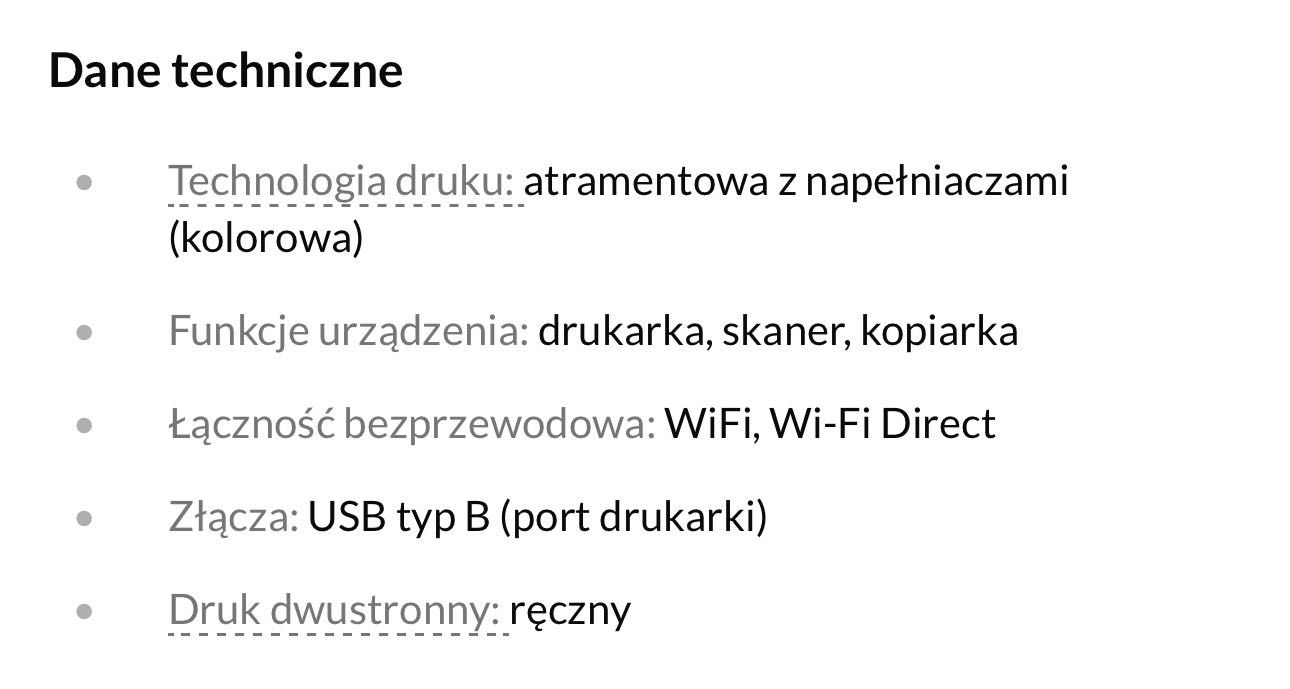 Drukarka  atramentowa Epson L3256 WIFI