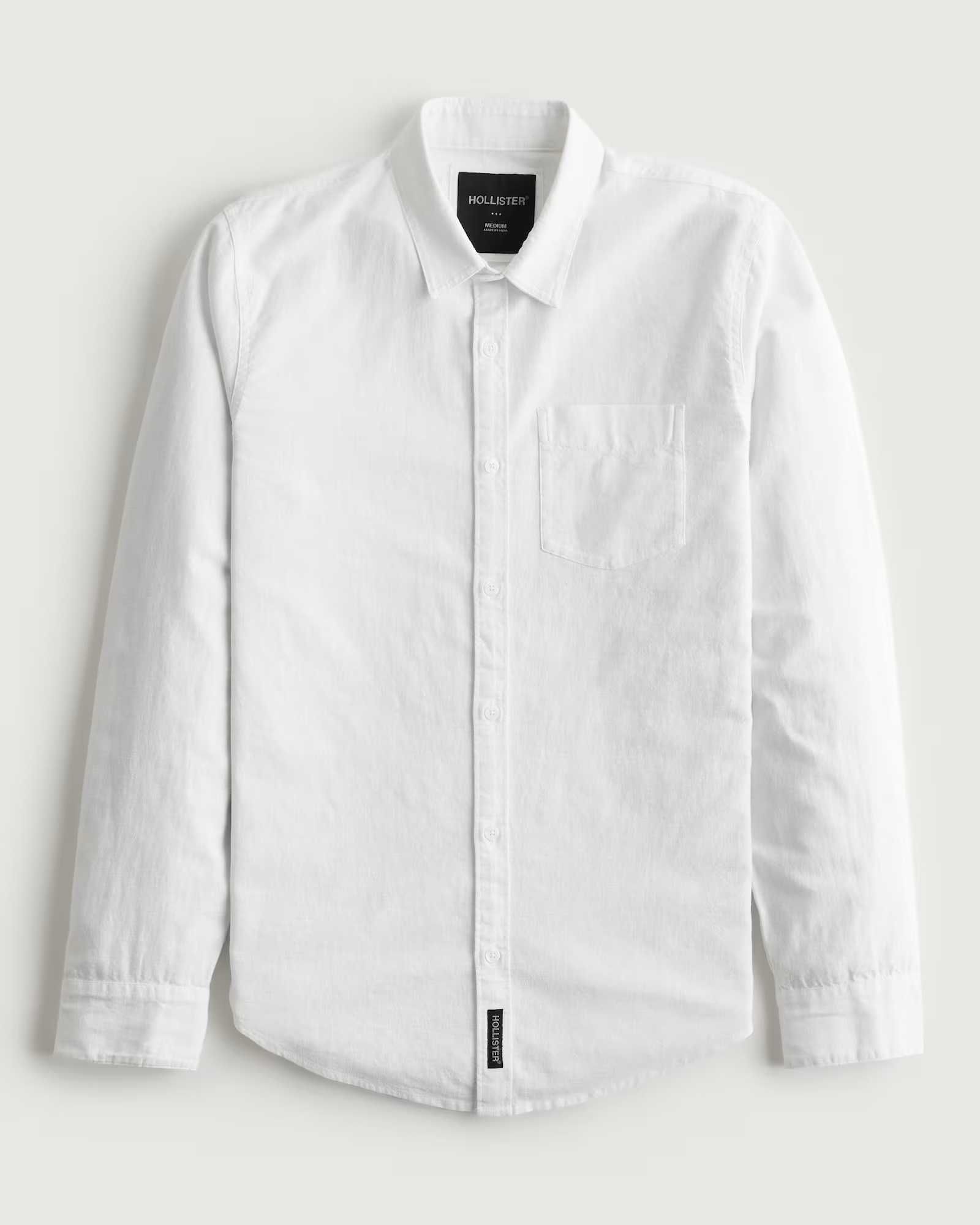Льняная рубашка Hollister (Abercrombie & Fitch) Оригинал