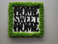 Ramka z mchem z napisem Home Sweet Home