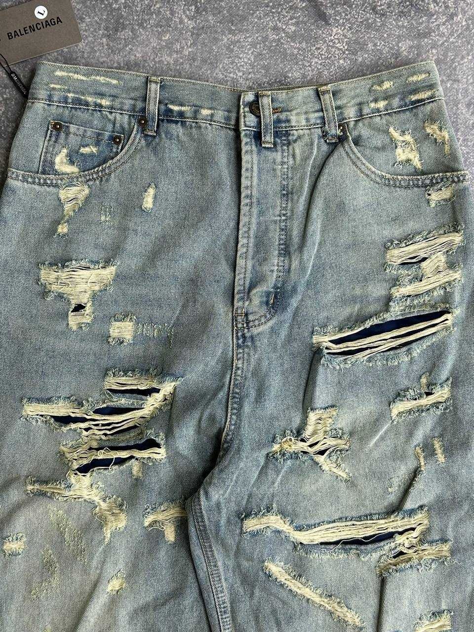 Джинси BALENCIAGA джинсы distressed baggy custom jeans archive opium L