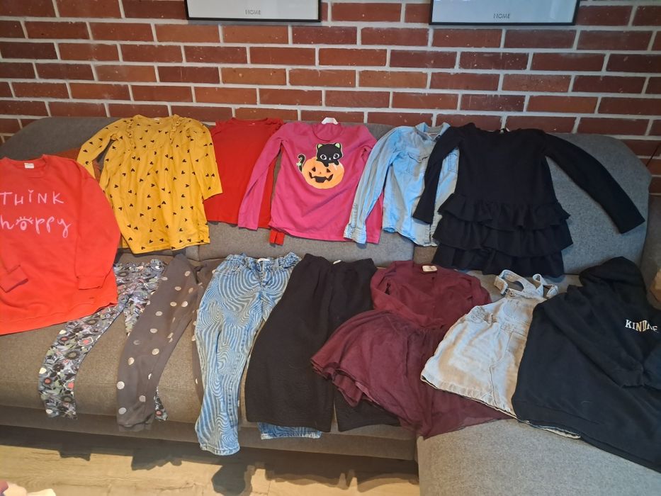 Paka markowych rzeczy dla dziewczynki 134/140