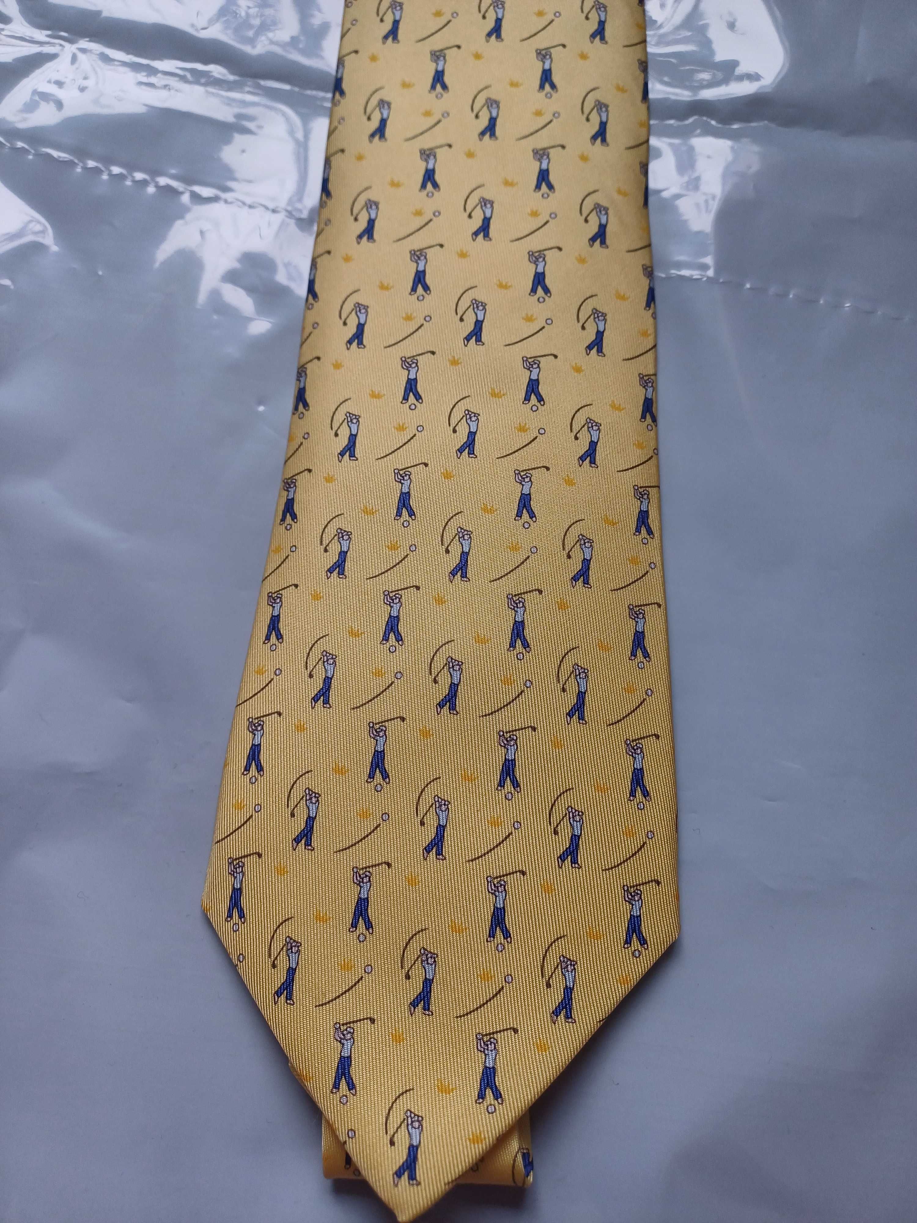 Hermes jedwabny krawat