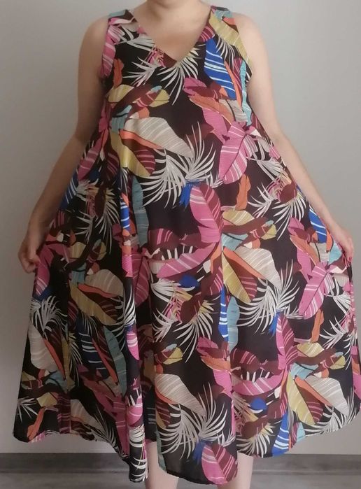 Lumina Fashion -Sukienka i koszula - włoskie, letnie rozm.40/42