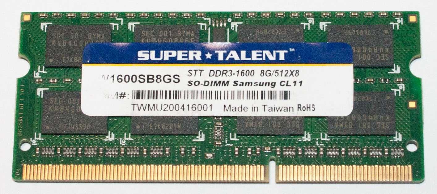 DDR3-8GB 1333/1600MHz SO-DIMM