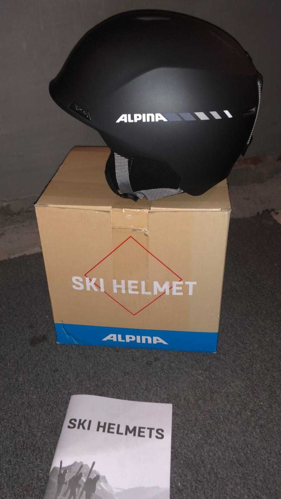 Kask narciarski snowboardowy ALPINA ALBONA 61-64cm Czarny Mat