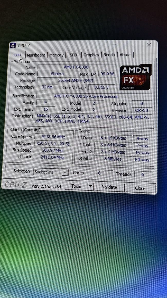 Zestaw AMD FX-6300 + 16GB DDR3 + GA-970A-DS3P + chłodzenie Fera 2
