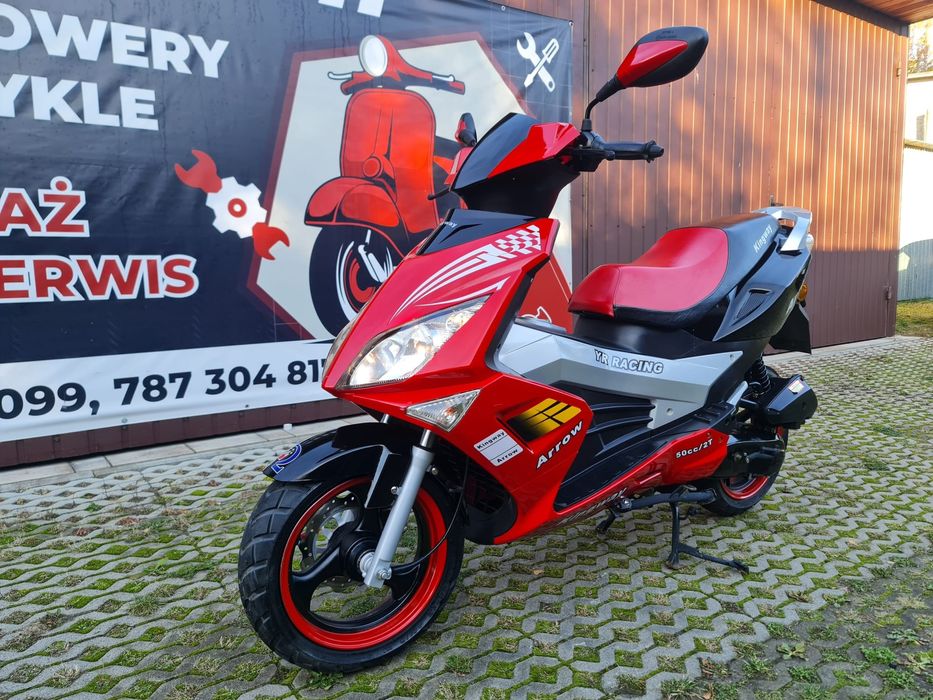 Skuter KINGWAY ARROW 50 2T stan idealny 1 właściciel  TRANSPORT RATY