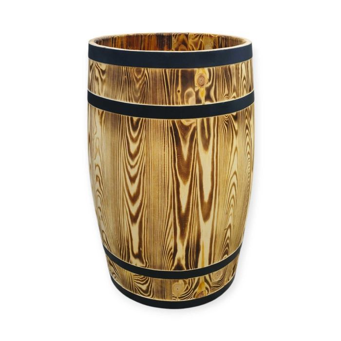 beczka drewniana 135L  dekoracja ogrodowa  donica kwietnik deszczówka