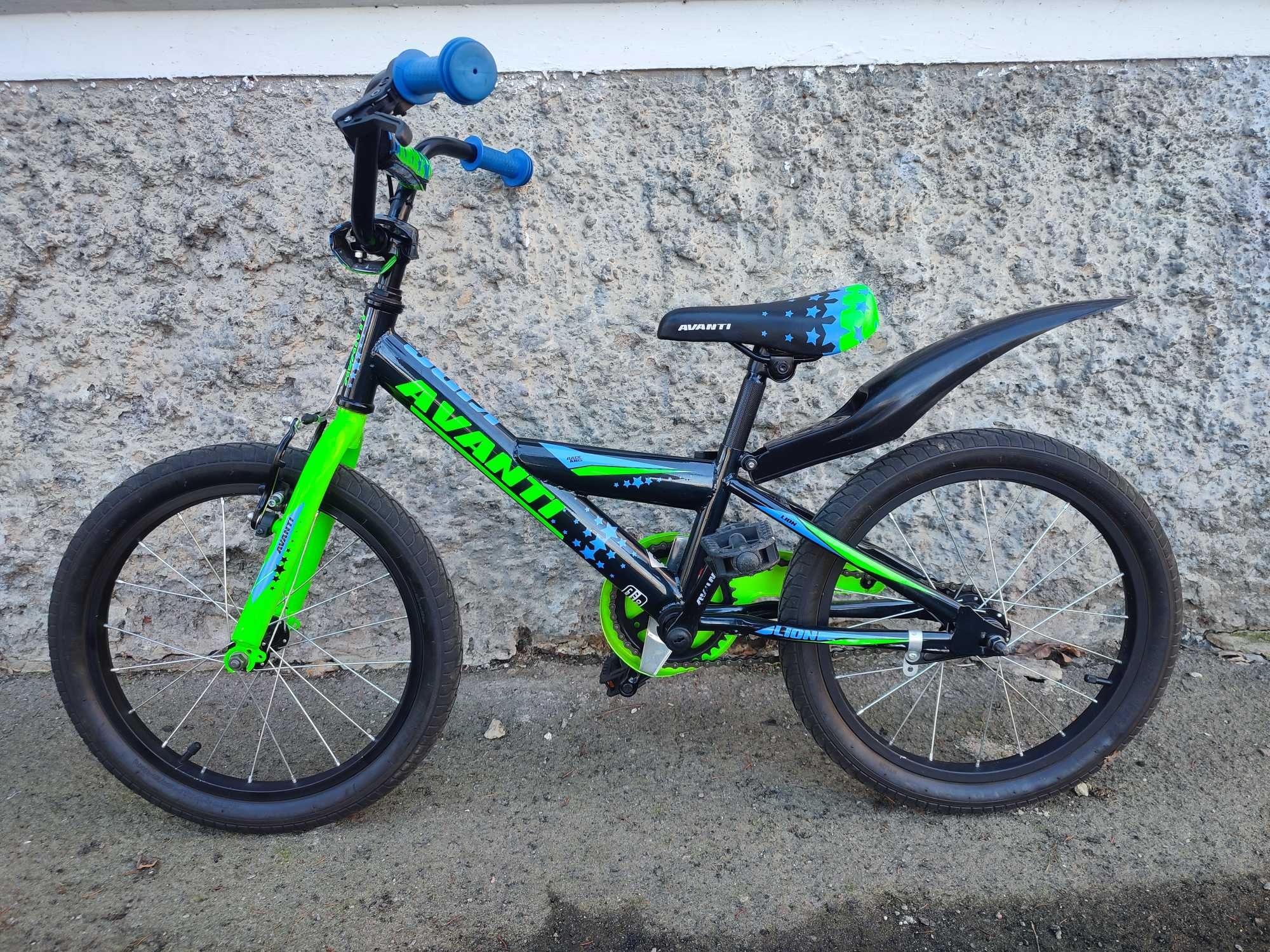 Велосипед 18" - Avanti LION черно-зеленый (рост 110-130 см)