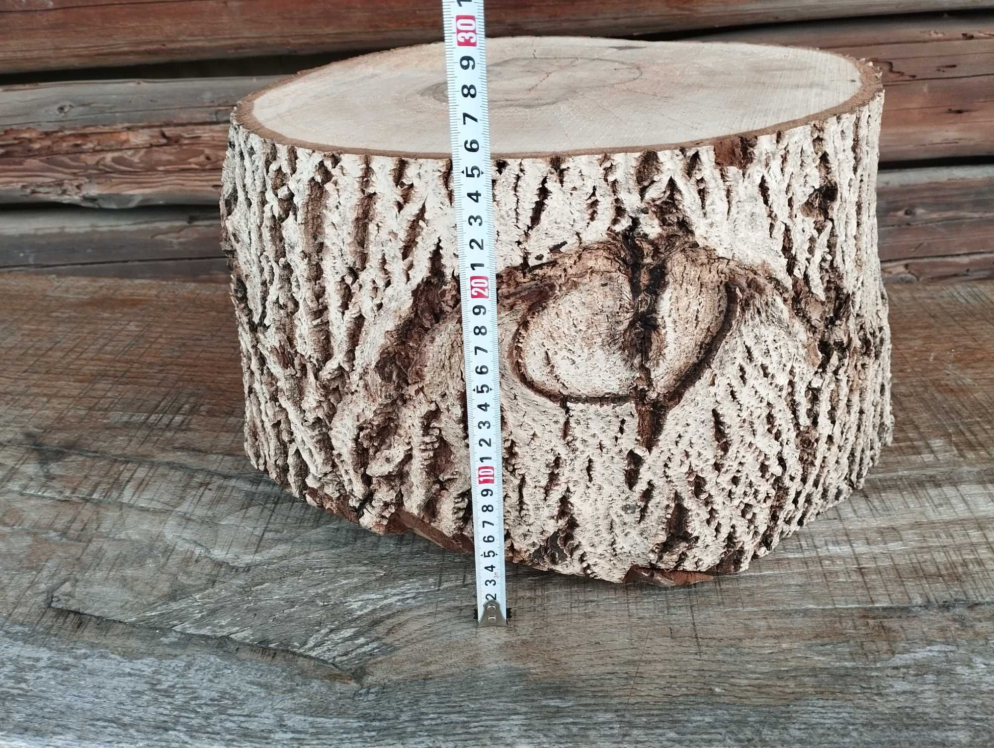Plaster drewna Pniak Podstawa do stolika DIY Orzech Suchy Pniak