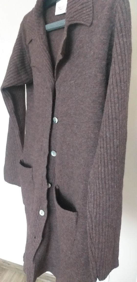 Sweter ciepły długi S