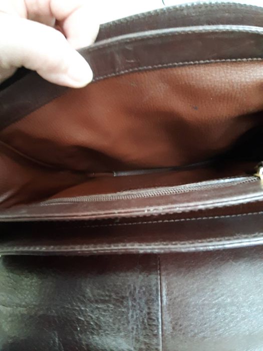 Torebka listonoszka skóra włoska czekoladowy brąz Sergio Rossi