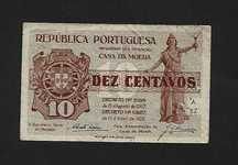 Cédula Casa da Moeda 10 Centavos