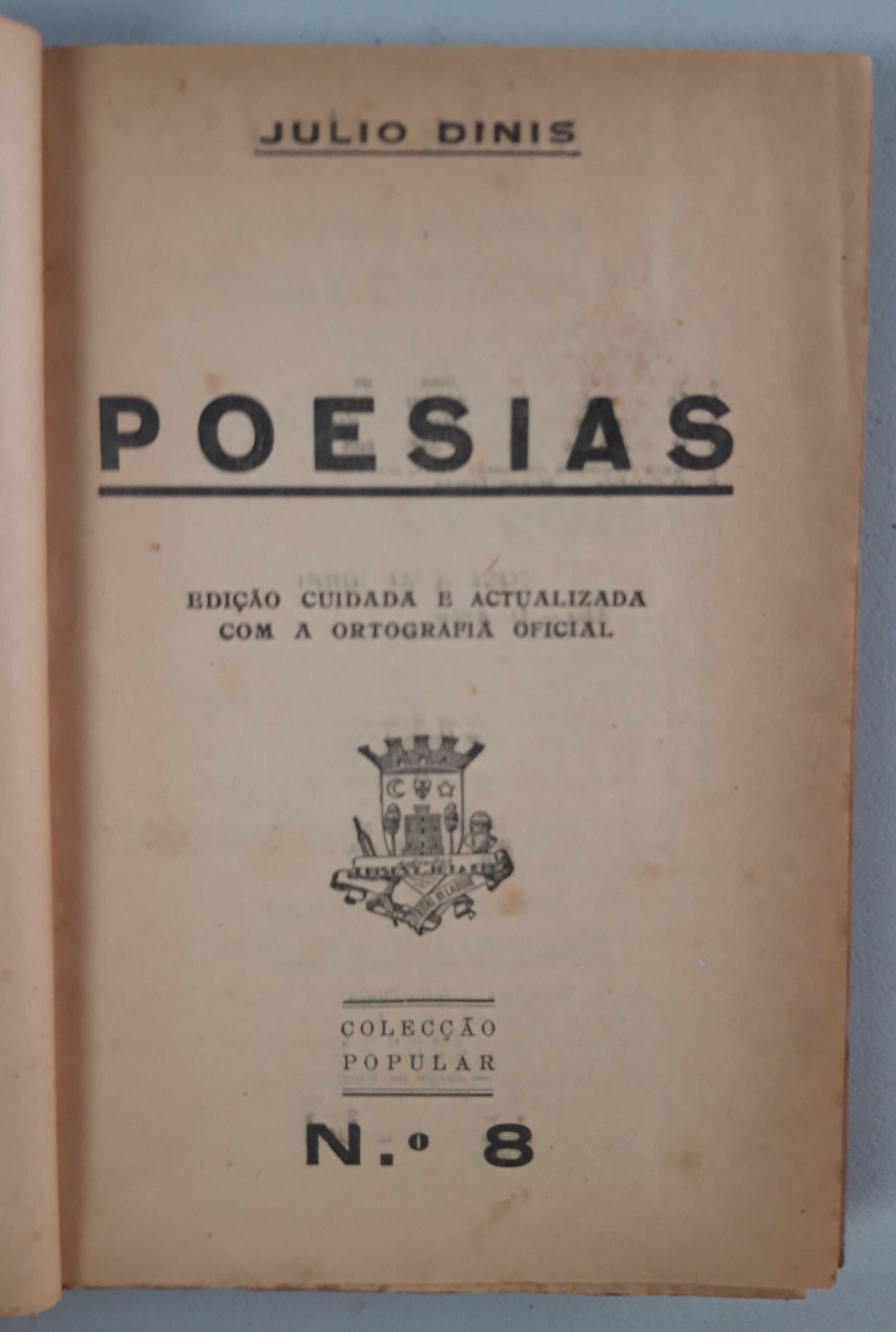 Livro Ref: CxB  - Júlio Dinis - Poesias