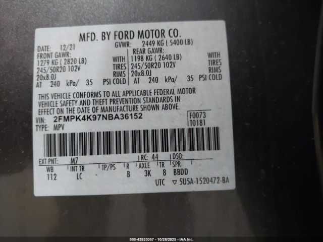 Ford Edge Titanium 2022