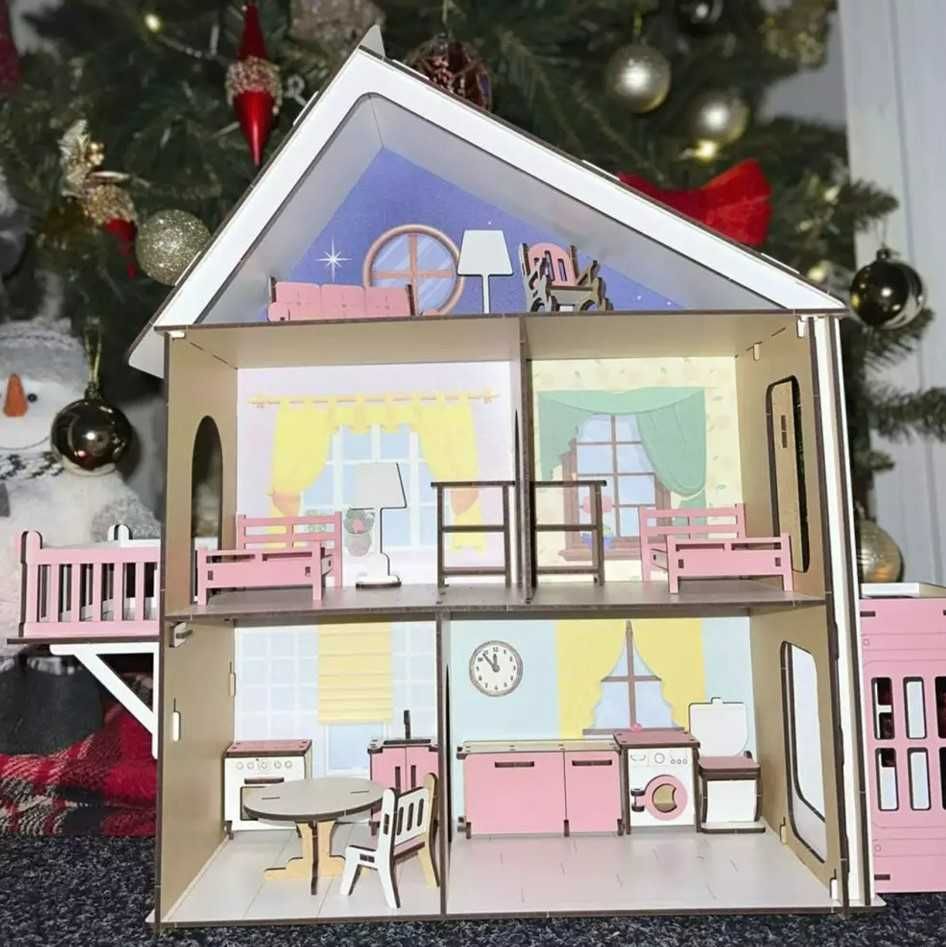 Ляльковий будинок з меблями Дитячий будиночок для ляльок