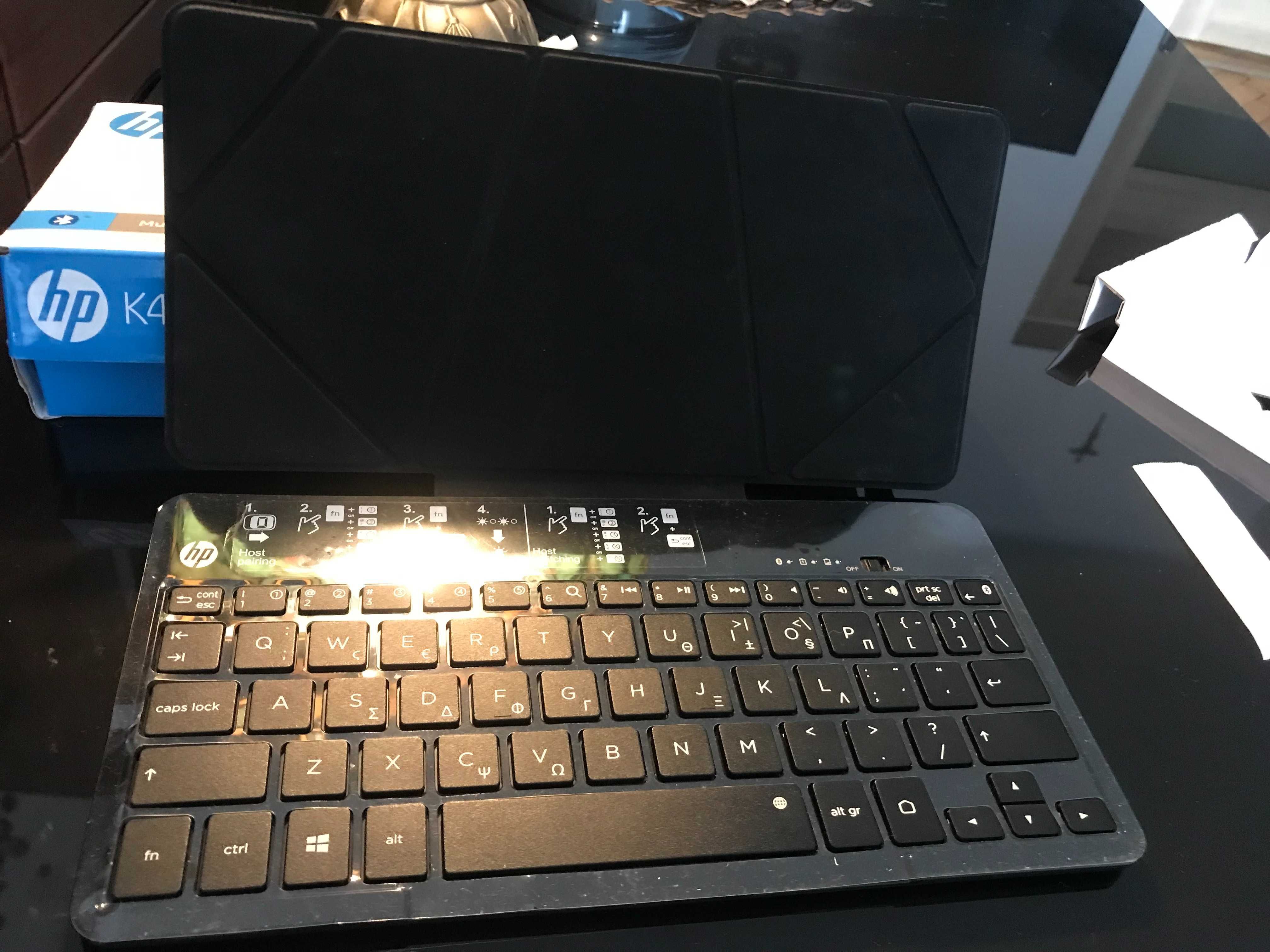 HP K4600 klawiatura Bluetooth (z podpórką na tablet), czarna