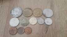 Monety mix forint, rubel, szekel
