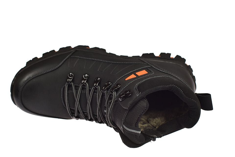 Buty trekkingowe trapery męskie na suwak wysokie 0729 bk roz. 43