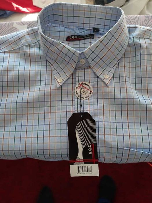 Koszula codz. casual G.Q.C,kratka,nowa,metki,R - L