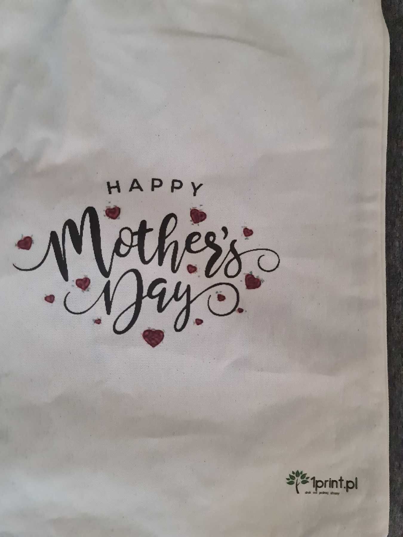 Druk od 1 szt TWOIM LOGO torba bawełniana shopper na zakupy 42x38cm
