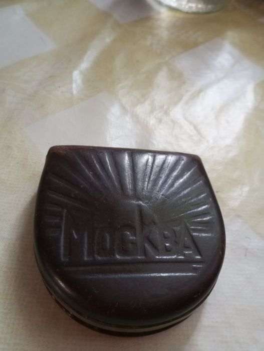 Шкіряний кошельок, гаманець для копійок. Часів ссср