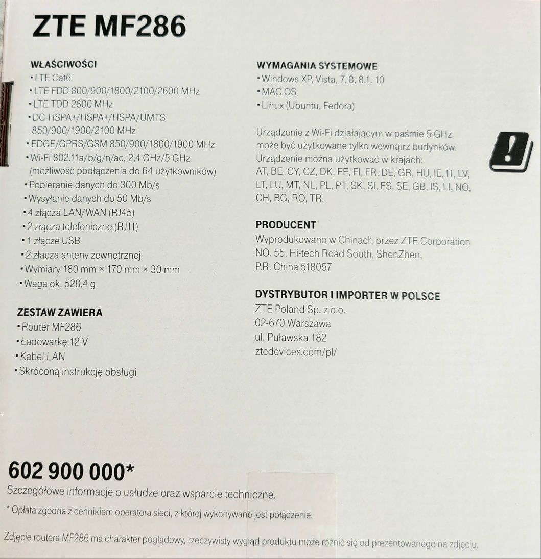 Router ZTE MF 286