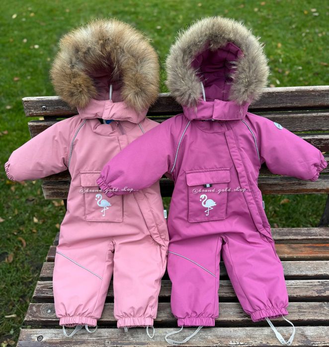 Суцільний зимовий термо комбінезон lassye для дівчинки 74-98