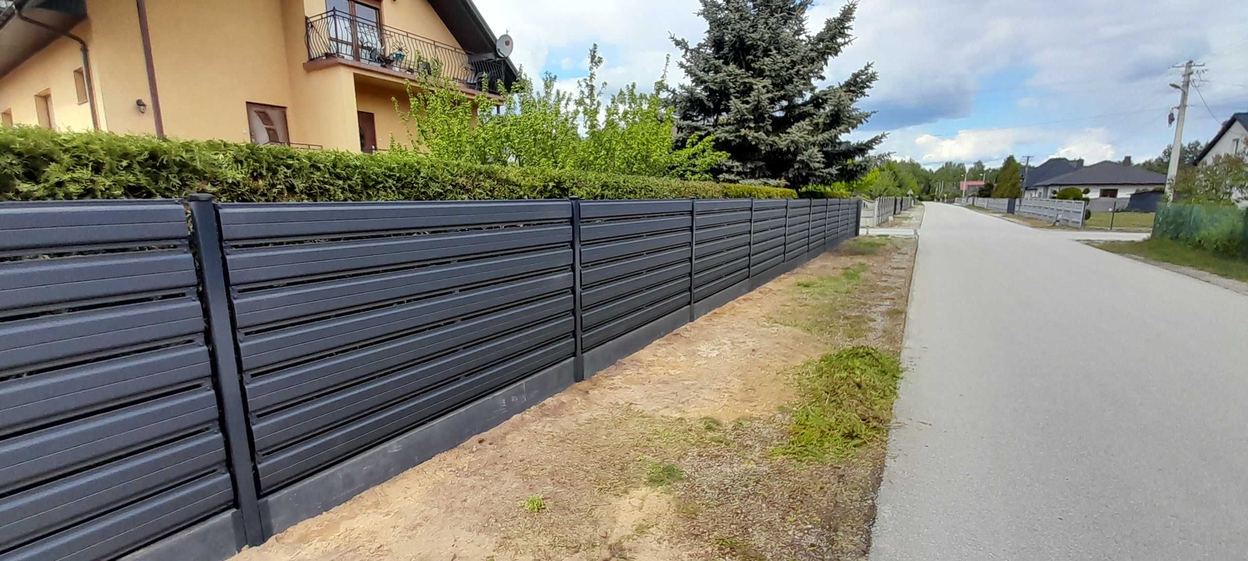 OGRODZENIE sztacheta metalowa panelowe palisada palisadowe