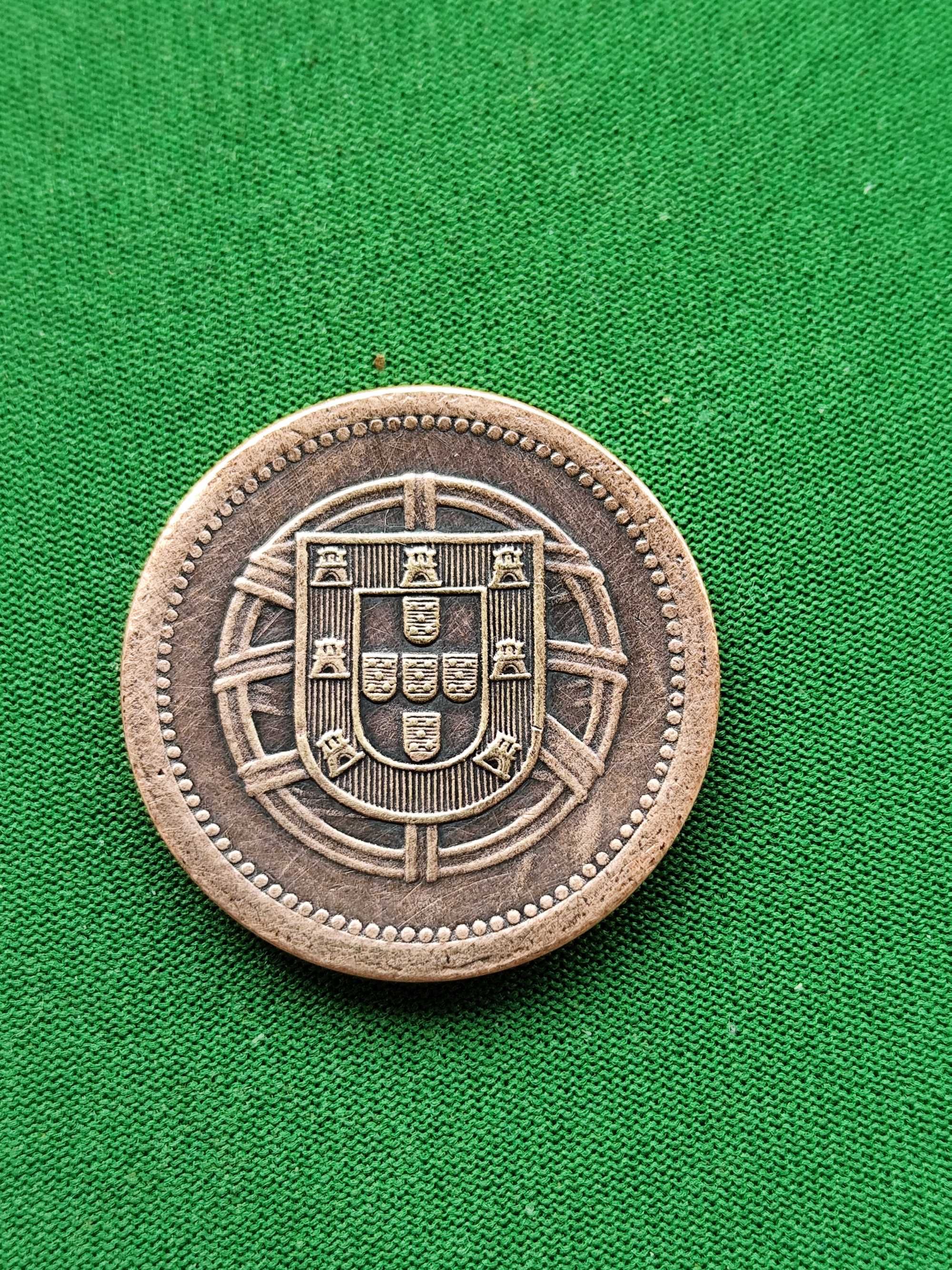 Moeda de 5 centavos de 1922, mbc, rara