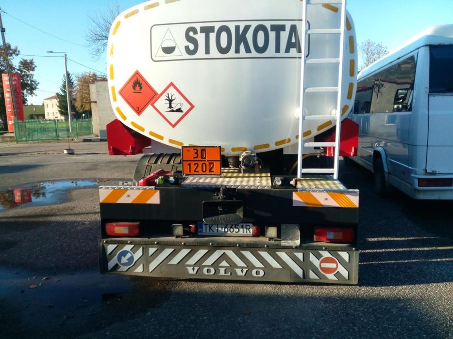 Stokota volvo cysterna paliwowa adr