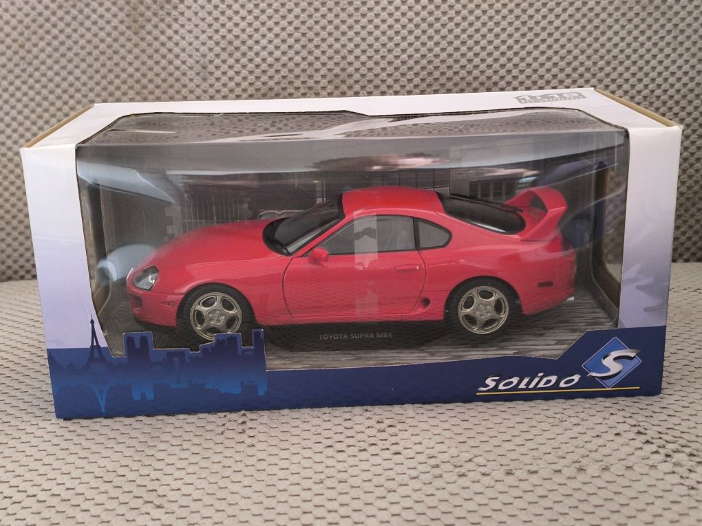 SOLIDO TOYOTA SUPRA Mk4 (A80) Coupe 1993 Renaissance Red 1:18