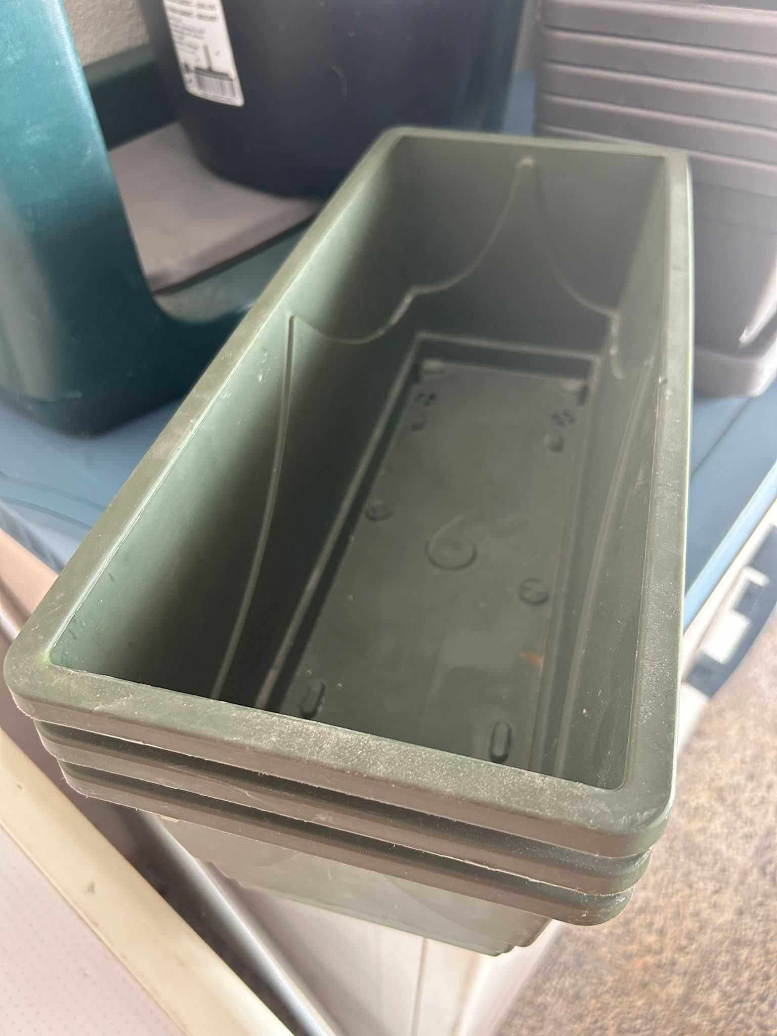 Vasos retangulares para plantas (40 por 17 cm)