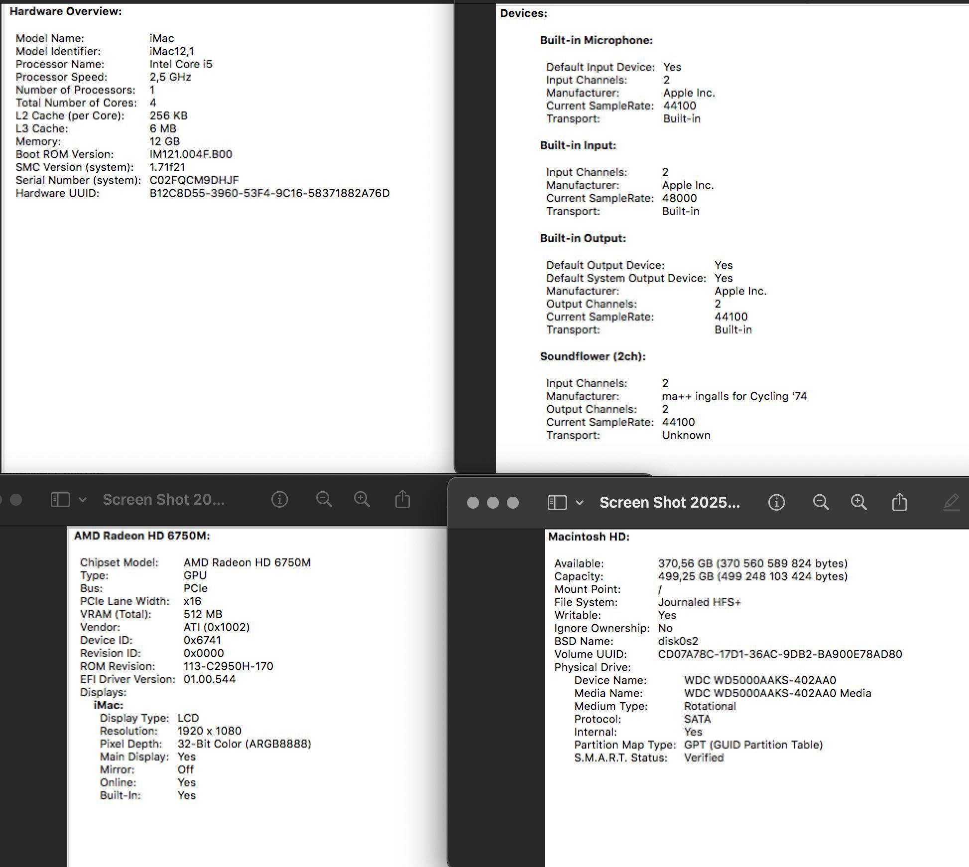 iMac 21,5-inch (Final 2013) Core i5 2,9GHz 512GB + 12GB memória