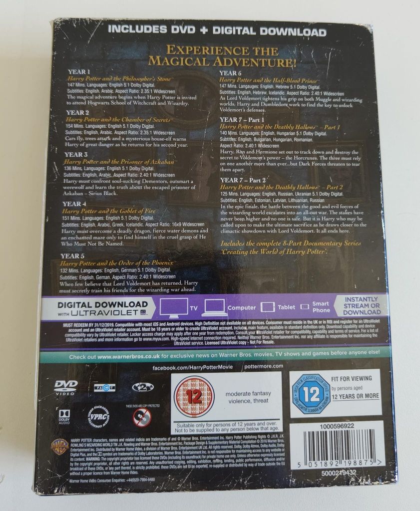 Harry Potter - kolekcja DVD