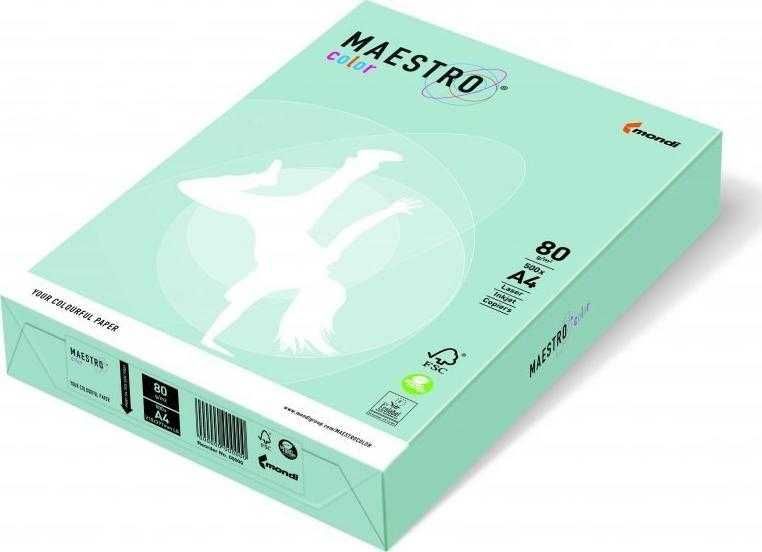 MAESTRO COLOR A4 80g Papier Xero 500 Arkuszy Made In Austria Niebieski