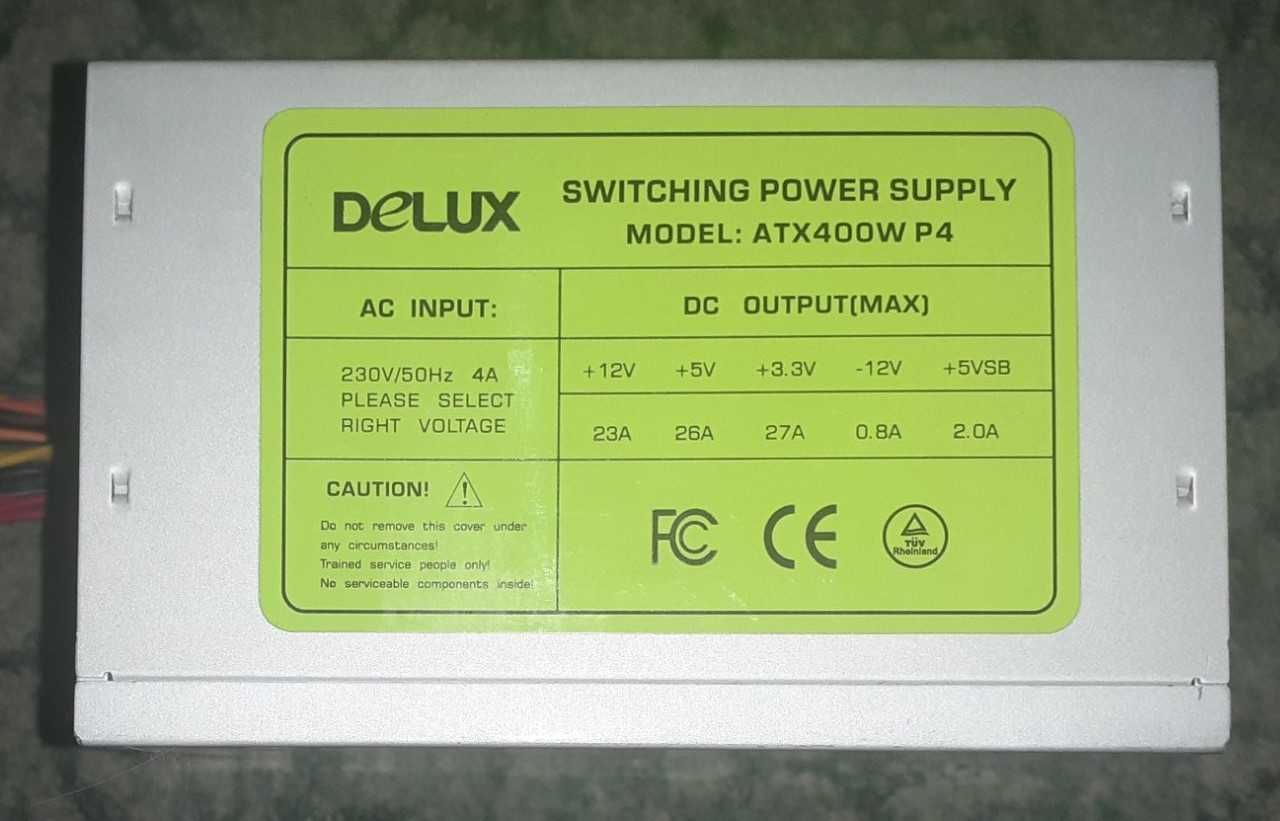 Блок живлення Delux 400W, Power Master 350W, 300W ТестОК(Читайте опис)