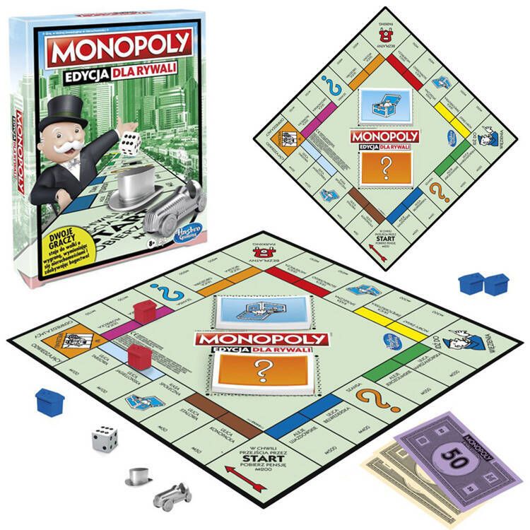 Gra Planszowa Hasbro Gaming Hasbro Monopoly Edycja Dla Rywali