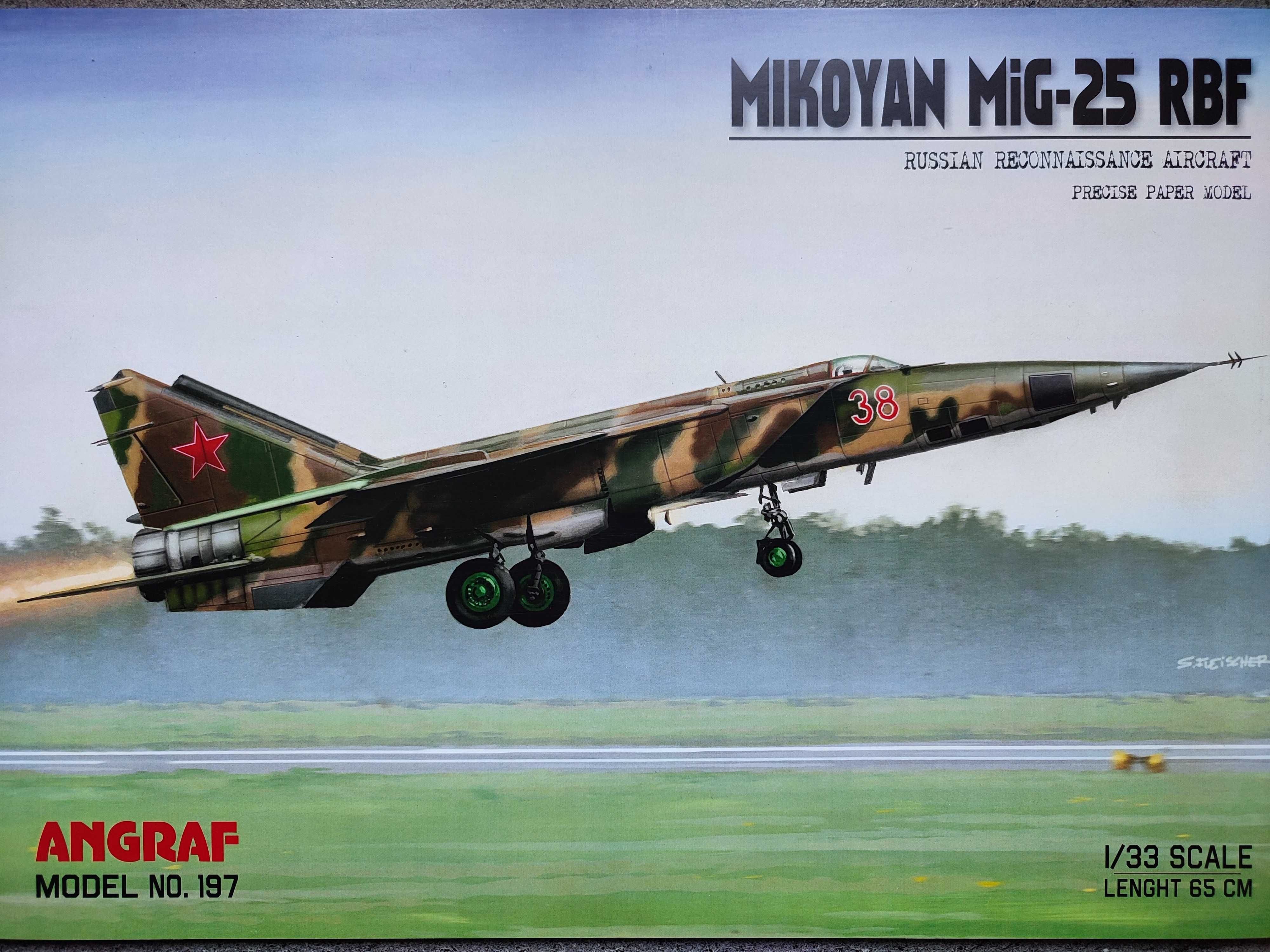 Model kartonowy Angraf 197 : MIkoyan Mig-25 RBF