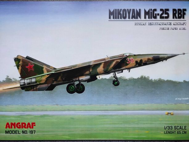 Model kartonowy Angraf 197 : MIkoyan Mig-25 RBF