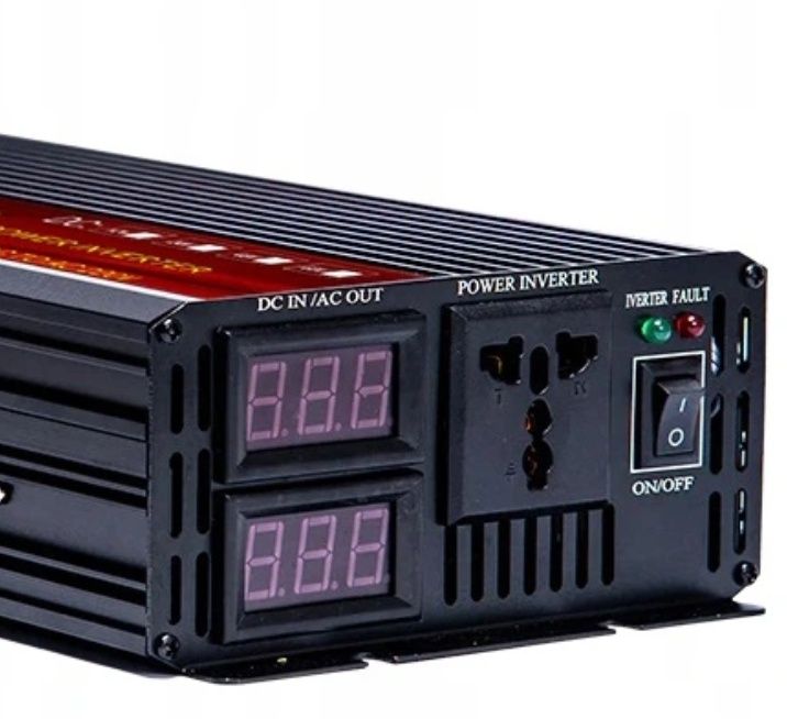 Przetwornica napięcia czysty sinus 12/230V, 1500/3000W