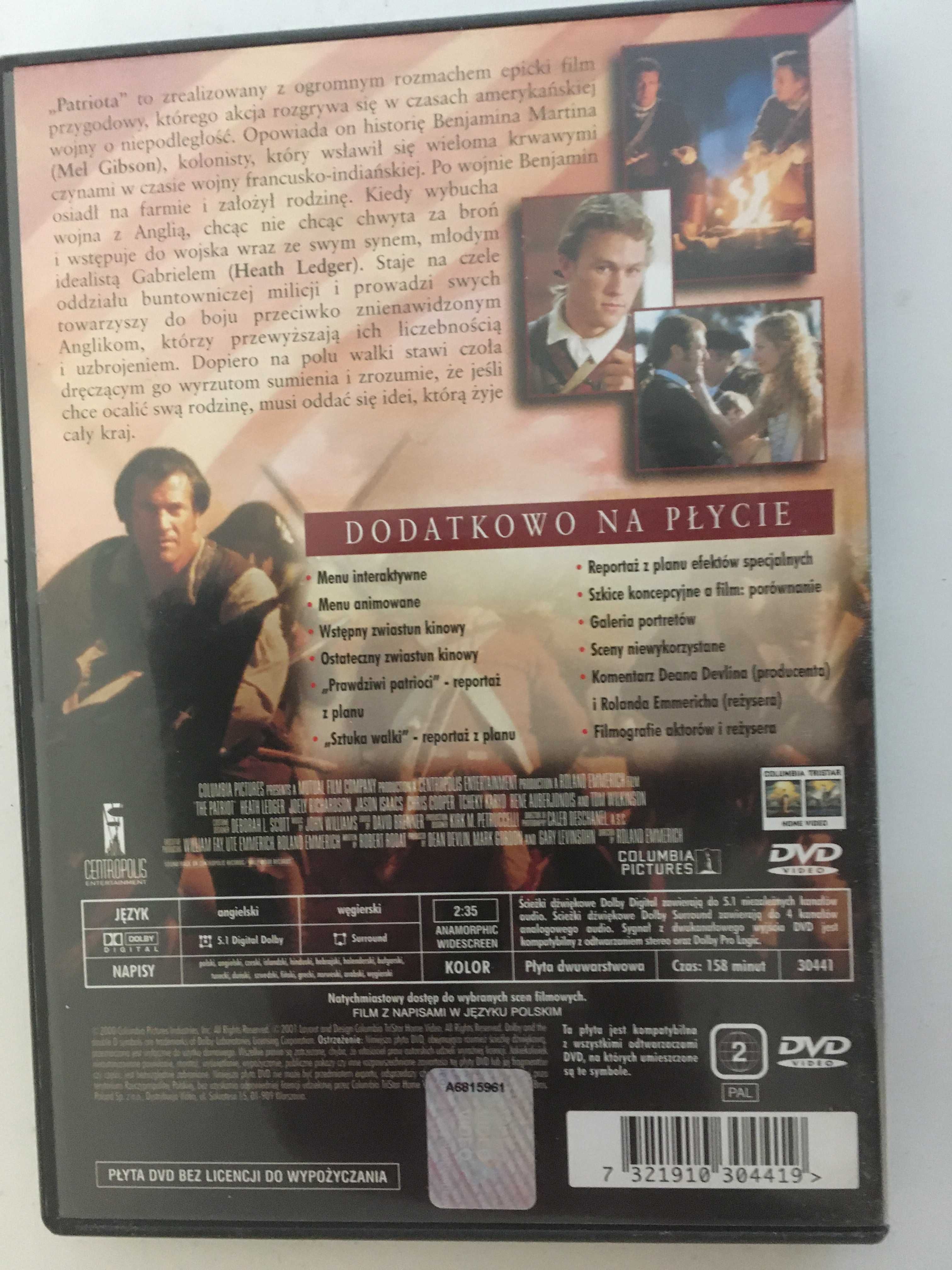 Patriota Mel Gibson DVD